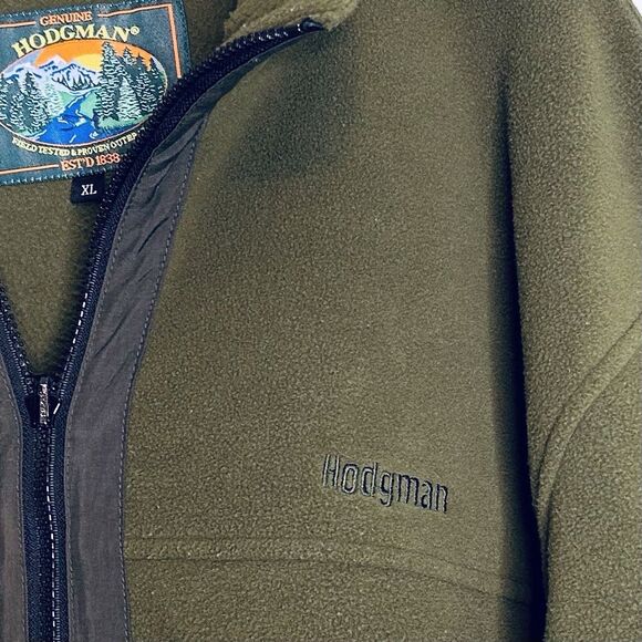 Hodgman 2-Pc Hunting Coat Waterproof XL Green Hooded with Zip Out Fleece Jacket - Picture 11 of 14